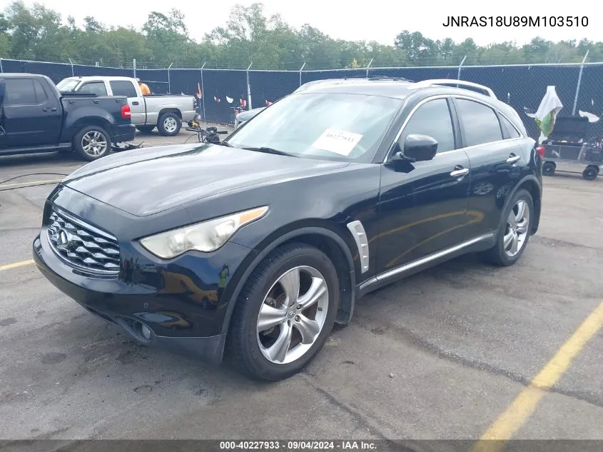 JNRAS18U89M103510 2009 Infiniti Fx35