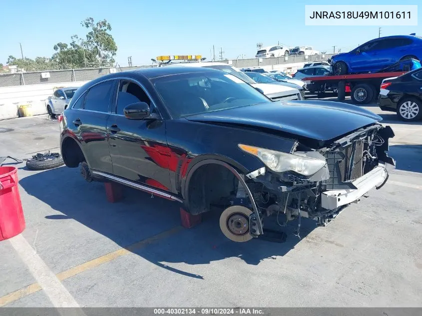 2009 Infiniti Fx35 VIN: JNRAS18U49M101611 Lot: 40302134