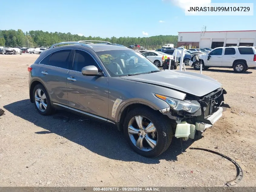 2009 Infiniti Fx35 VIN: JNRAS18U99M104729 Lot: 40376772