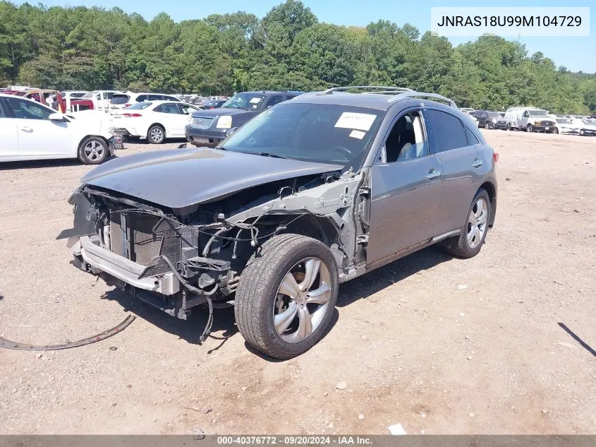 2009 Infiniti Fx35 VIN: JNRAS18U99M104729 Lot: 40376772