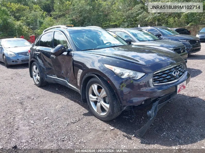 2009 Infiniti Fx35 VIN: JNRAS18U89M102714 Lot: 40423035