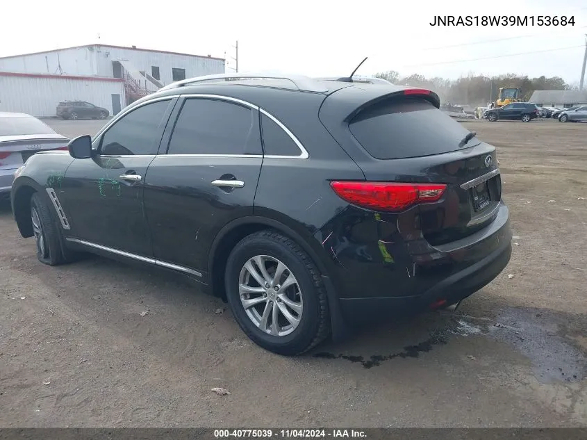 2009 Infiniti Fx35 VIN: JNRAS18W39M153684 Lot: 40775039