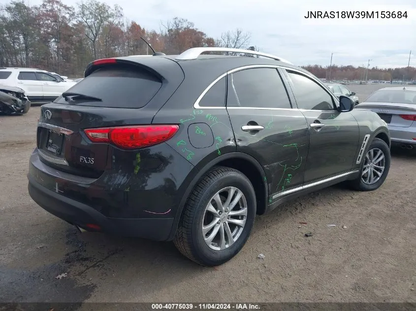 2009 Infiniti Fx35 VIN: JNRAS18W39M153684 Lot: 40775039