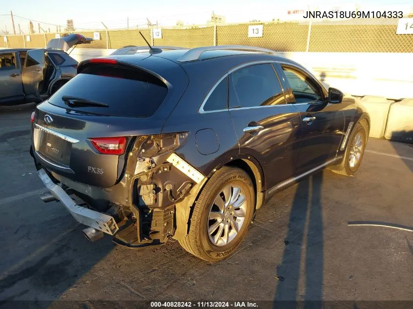 2009 Infiniti Fx35 VIN: JNRAS18U69M104333 Lot: 40828242