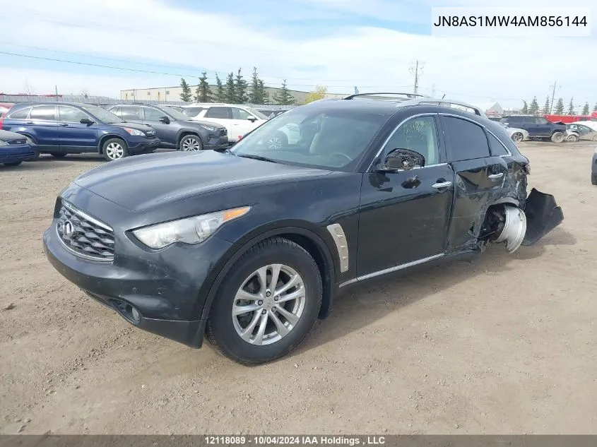 2010 Infiniti Fx35 VIN: JN8AS1MW4AM856144 Lot: 12118089