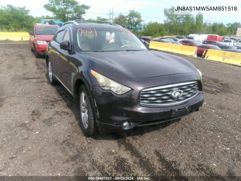 2010 Infiniti Fx35 VIN: JN8AS1MW5AM851518 Lot: 39487021