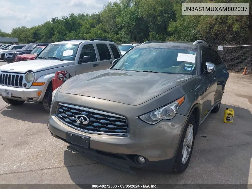 JN8AS1MUXAM802037 2010 Infiniti Fx35