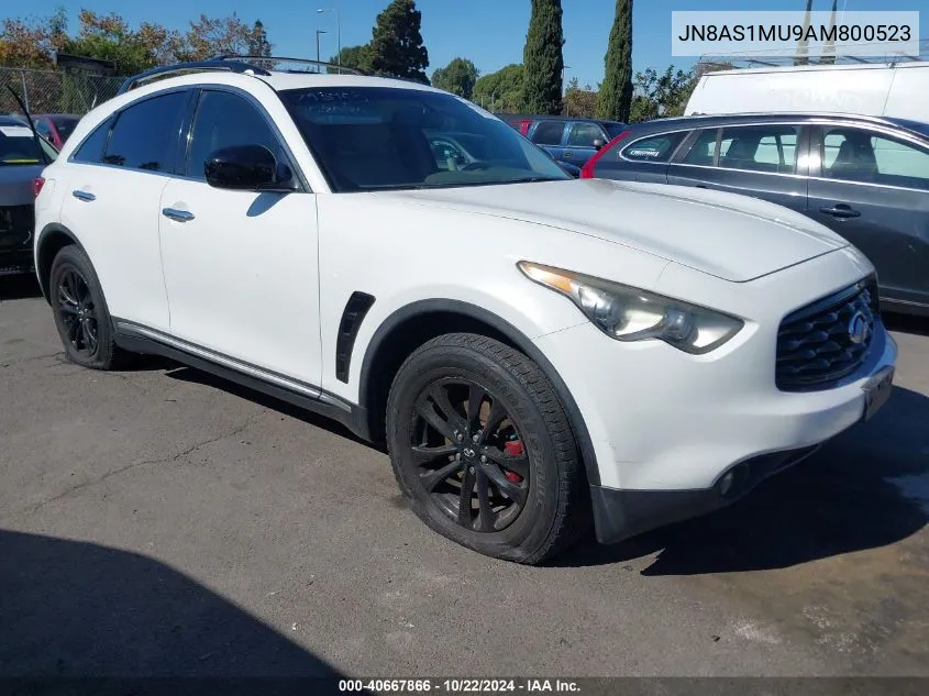 2010 Infiniti Fx35 VIN: JN8AS1MU9AM800523 Lot: 40667866