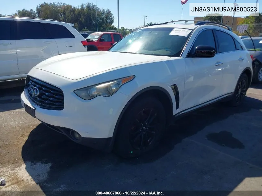 2010 Infiniti Fx35 VIN: JN8AS1MU9AM800523 Lot: 40667866