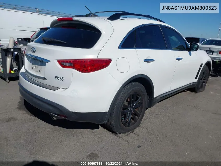 2010 Infiniti Fx35 VIN: JN8AS1MU9AM800523 Lot: 40667866