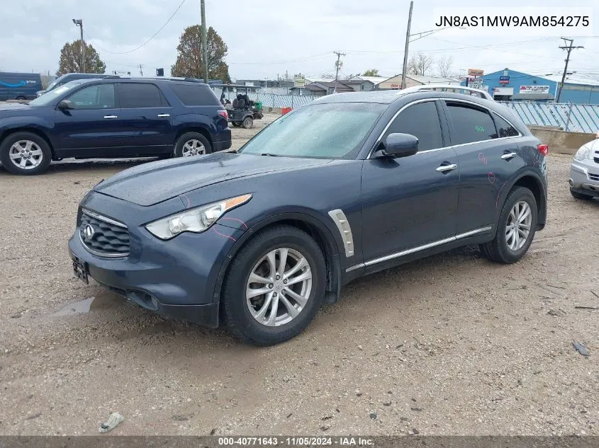 2010 Infiniti Fx35 VIN: JN8AS1MW9AM854275 Lot: 40771643