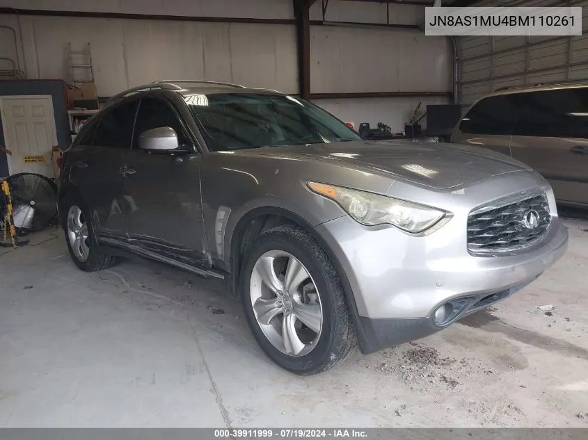 JN8AS1MU4BM110261 2011 Infiniti Fx35