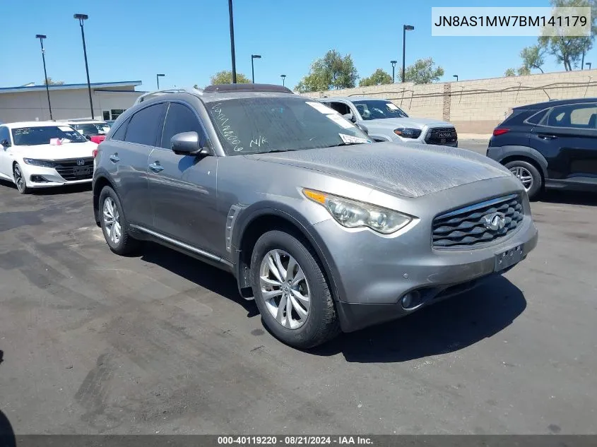 2011 Infiniti Fx35 VIN: JN8AS1MW7BM141179 Lot: 40119220