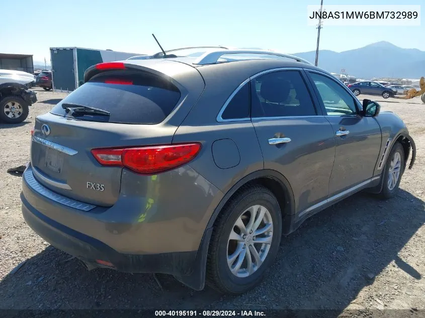 JN8AS1MW6BM732989 2011 Infiniti Fx35