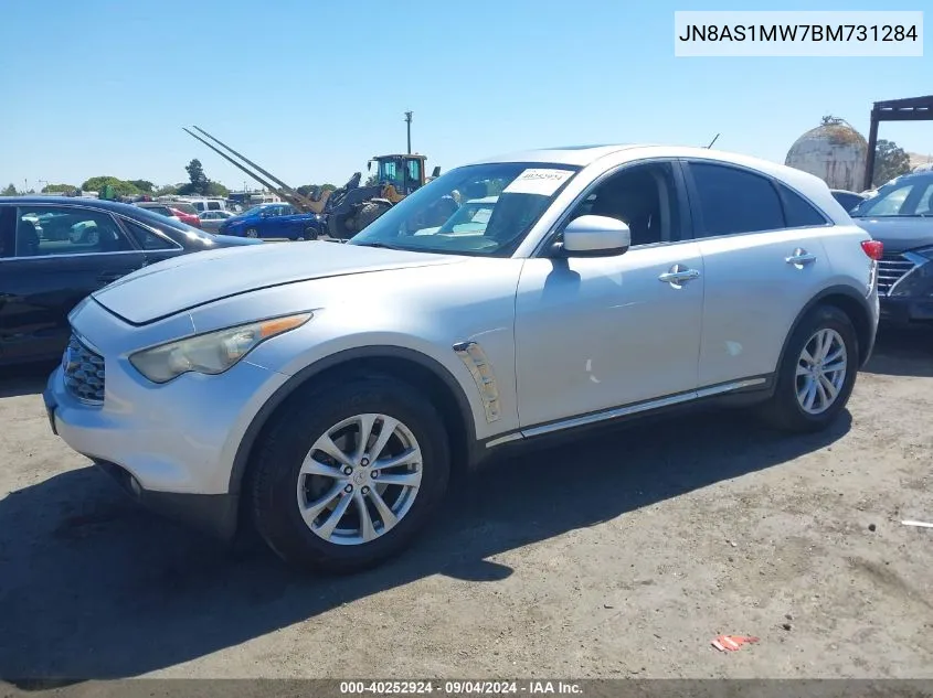 2011 Infiniti Fx35 VIN: JN8AS1MW7BM731284 Lot: 40252924