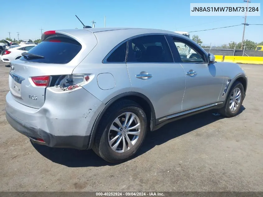 2011 Infiniti Fx35 VIN: JN8AS1MW7BM731284 Lot: 40252924