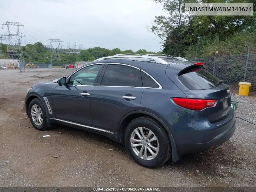 2011 Infiniti Fx35 VIN: JN8AS1MW6BM141674 Lot: 40262159