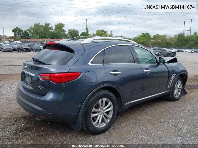 2011 Infiniti Fx35 VIN: JN8AS1MW6BM141674 Lot: 40262159