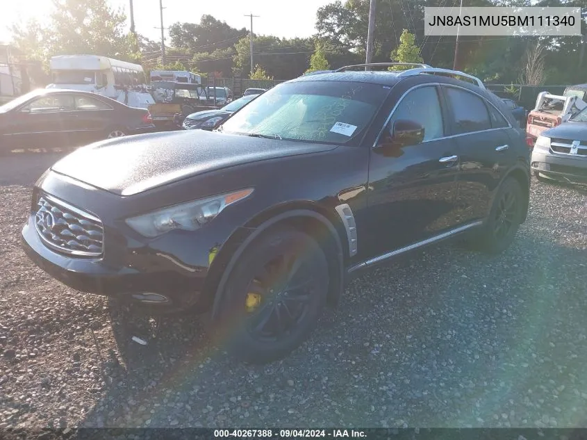 2011 Infiniti Fx35 VIN: JN8AS1MU5BM111340 Lot: 40267388