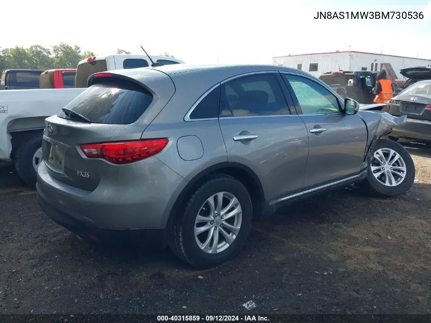 JN8AS1MW3BM730536 2011 Infiniti Fx35