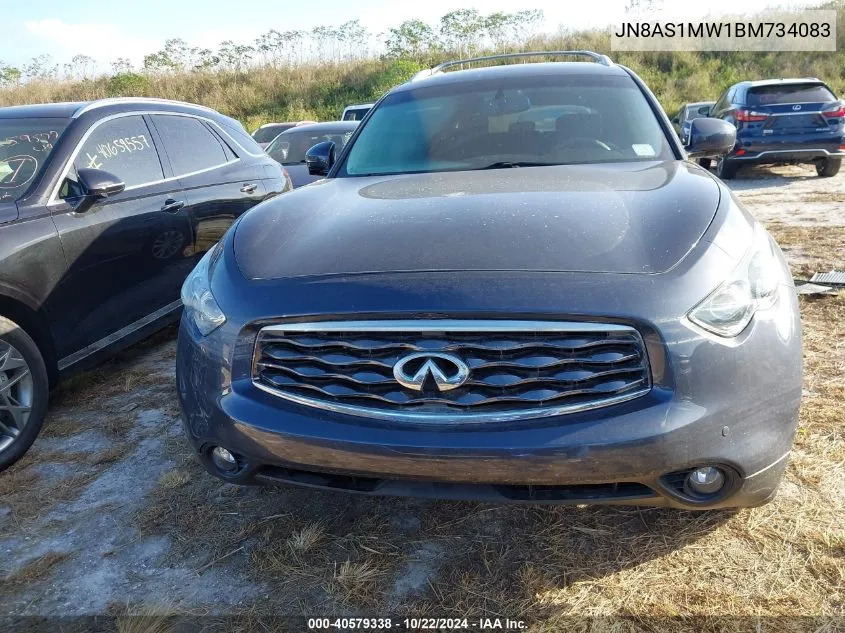 2011 Infiniti Fx35 VIN: JN8AS1MW1BM734083 Lot: 40579338