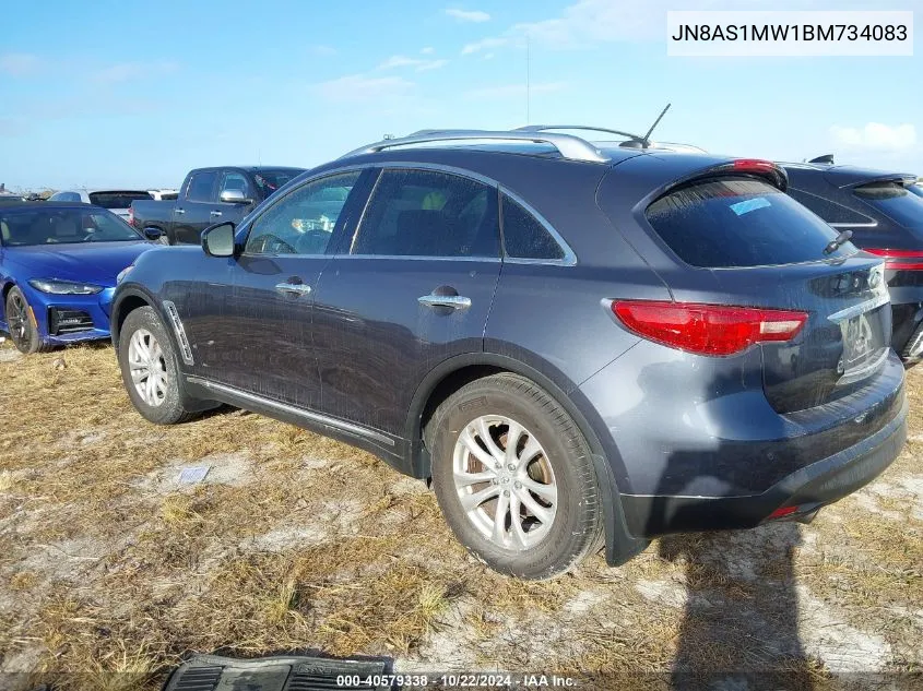 2011 Infiniti Fx35 VIN: JN8AS1MW1BM734083 Lot: 40579338