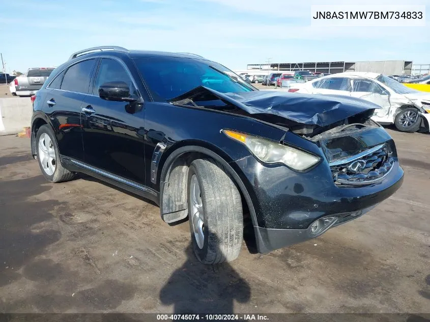 2011 Infiniti Fx35 VIN: JN8AS1MW7BM734833 Lot: 40745074