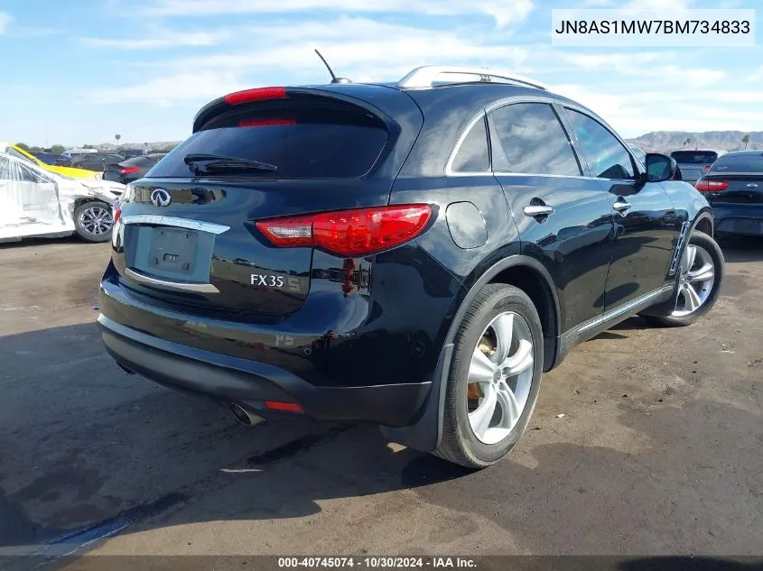 2011 Infiniti Fx35 VIN: JN8AS1MW7BM734833 Lot: 40745074