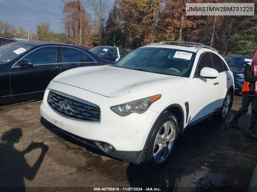 2011 Infiniti Fx35 VIN: JN8AS1MW2BM731225 Lot: 40790816