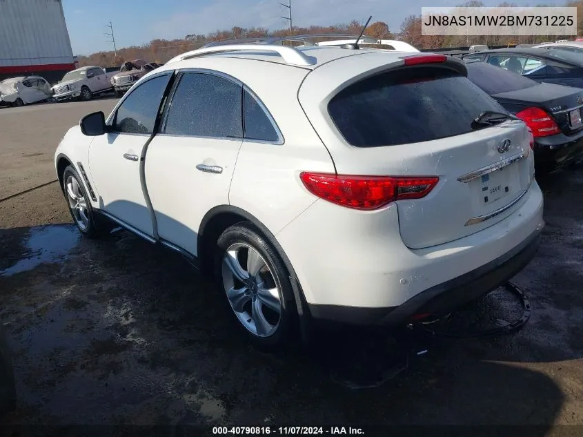 2011 Infiniti Fx35 VIN: JN8AS1MW2BM731225 Lot: 40790816