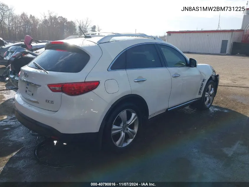 2011 Infiniti Fx35 VIN: JN8AS1MW2BM731225 Lot: 40790816