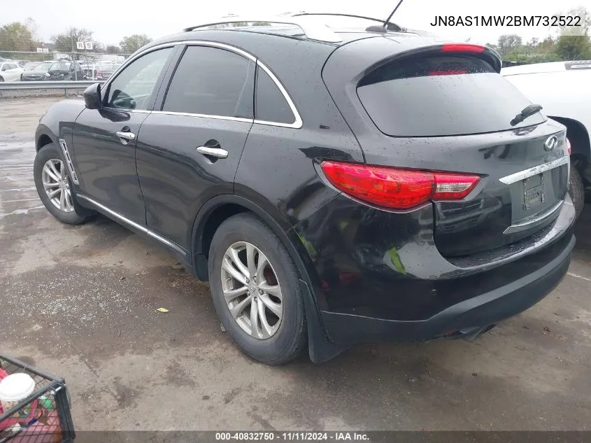 2011 Infiniti Fx35 VIN: JN8AS1MW2BM732522 Lot: 40832750