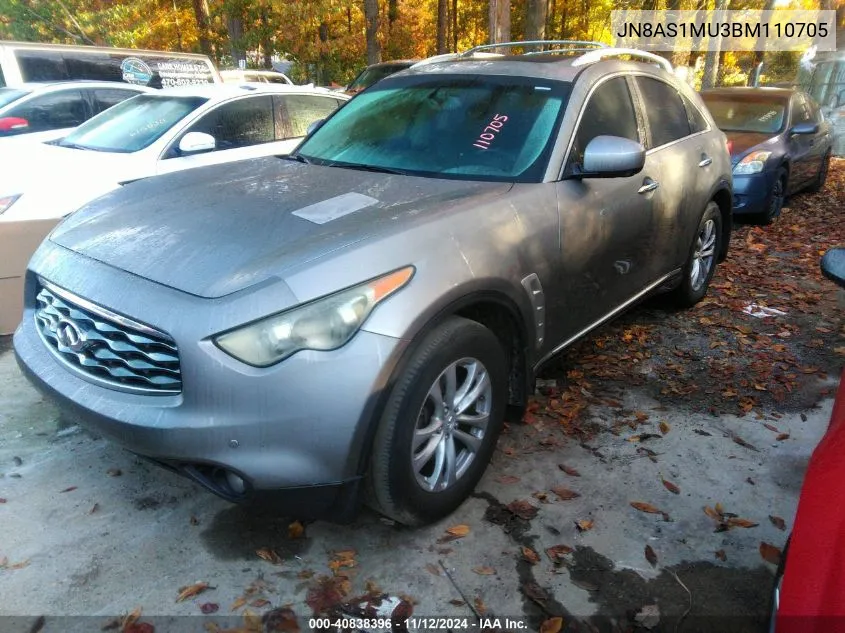 2011 Infiniti Fx35 VIN: JN8AS1MU3BM110705 Lot: 40838396