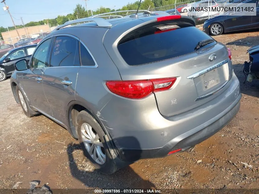 2012 Infiniti Fx35 VIN: JN8AS1MU7CM121482 Lot: 39997595