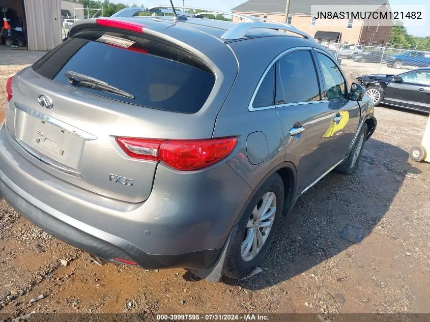 2012 Infiniti Fx35 VIN: JN8AS1MU7CM121482 Lot: 39997595