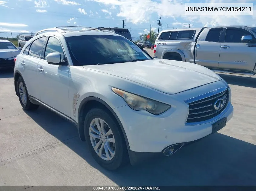 2012 Infiniti Fx35 VIN: JN8AS1MW7CM154211 Lot: 40197808