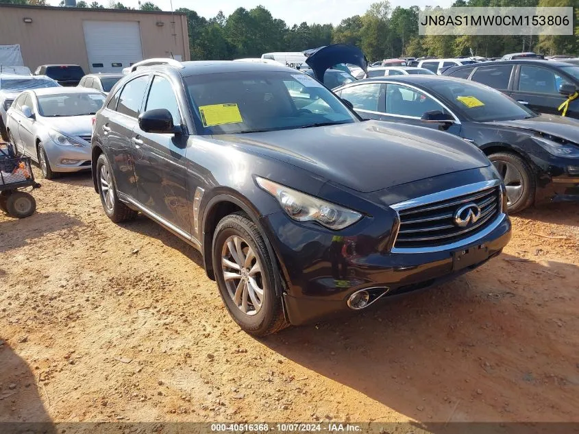 2012 Infiniti Fx35 VIN: JN8AS1MW0CM153806 Lot: 40516368