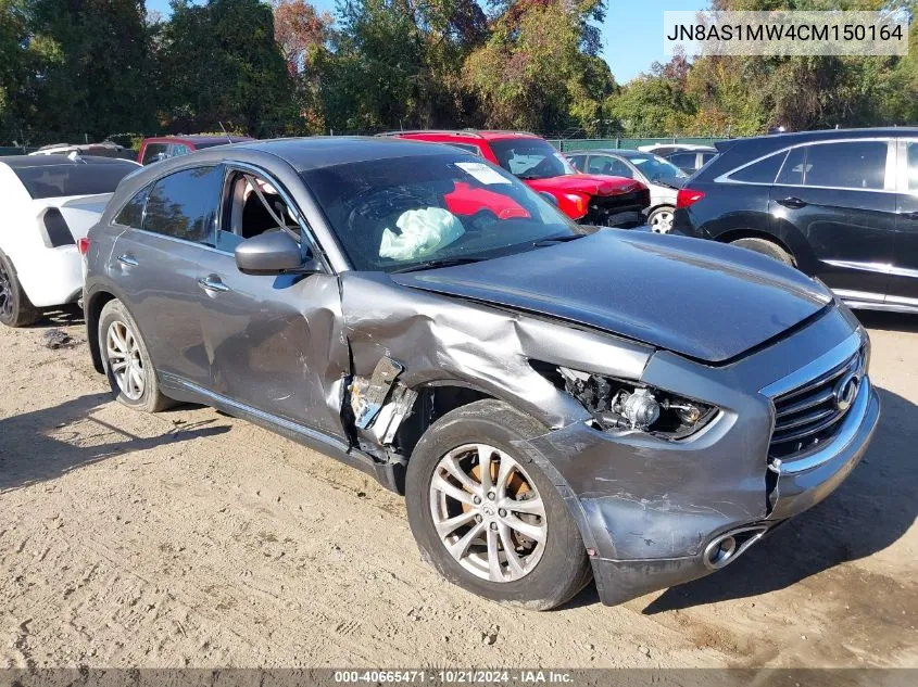 2012 Infiniti Fx35 VIN: JN8AS1MW4CM150164 Lot: 40665471