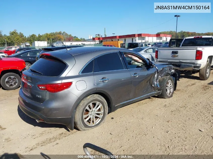 2012 Infiniti Fx35 VIN: JN8AS1MW4CM150164 Lot: 40665471