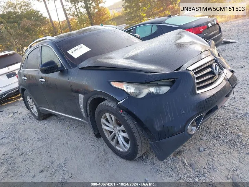 2012 Infiniti Fx35 VIN: JN8AS1MW5CM151503 Lot: 40674281