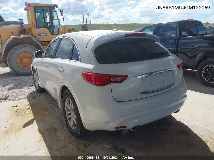 2012 Infiniti Fx35 VIN: JN8AS1MU4CM122069 Lot: 40686488