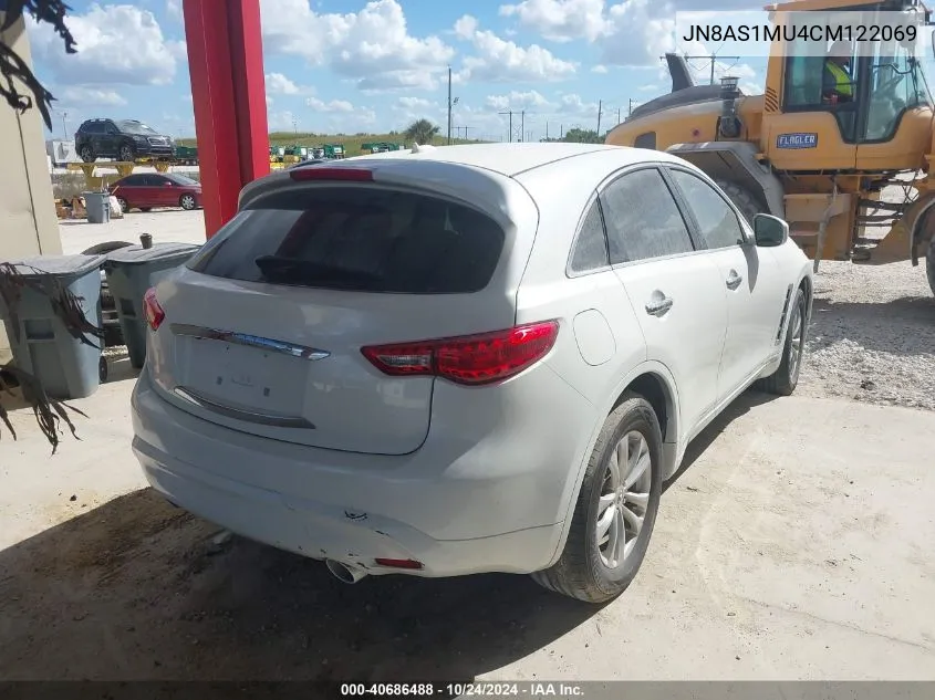 2012 Infiniti Fx35 VIN: JN8AS1MU4CM122069 Lot: 40686488