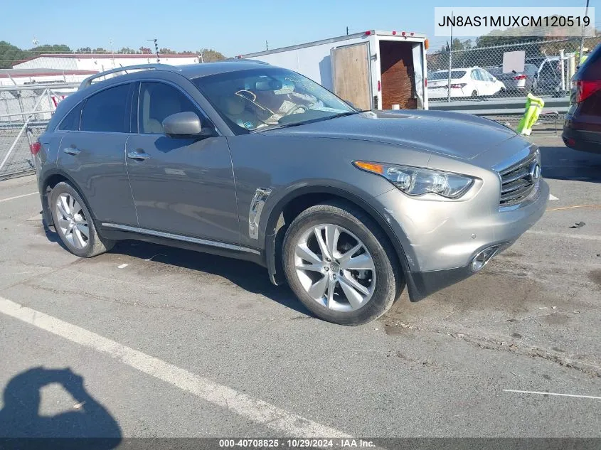 2012 Infiniti Fx35 VIN: JN8AS1MUXCM120519 Lot: 40708825