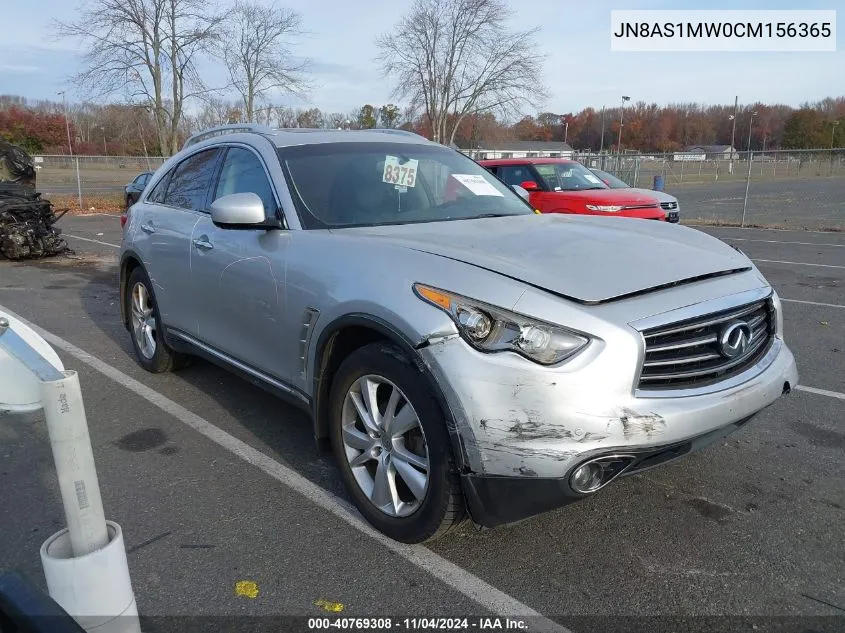 2012 Infiniti Fx35 VIN: JN8AS1MW0CM156365 Lot: 40769308