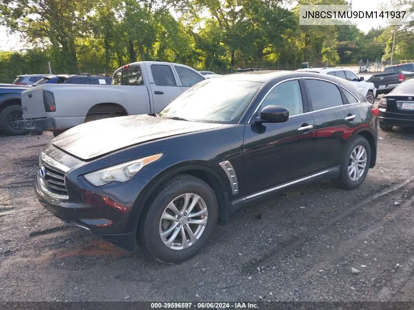 2013 Infiniti Fx37 VIN: JN8CS1MU9DM141937 Lot: 39596597