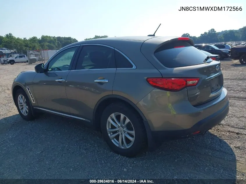 2013 Infiniti Fx37 VIN: JN8CS1MWXDM172566 Lot: 39634016