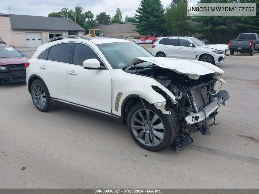 2013 Infiniti Fx37 Limited Edition VIN: JN8CS1MW7DM172752 Lot: 39836527