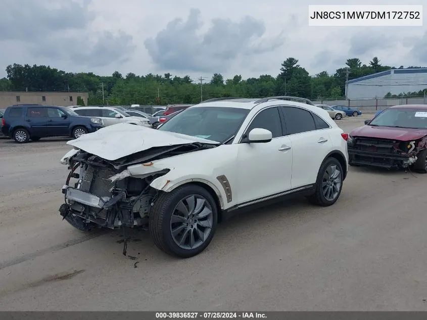 2013 Infiniti Fx37 Limited Edition VIN: JN8CS1MW7DM172752 Lot: 39836527