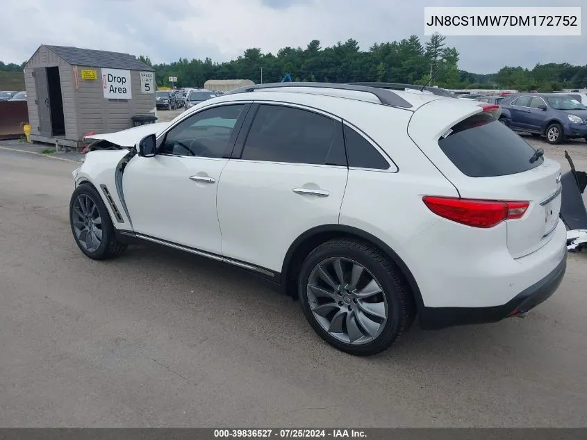 2013 Infiniti Fx37 Limited Edition VIN: JN8CS1MW7DM172752 Lot: 39836527