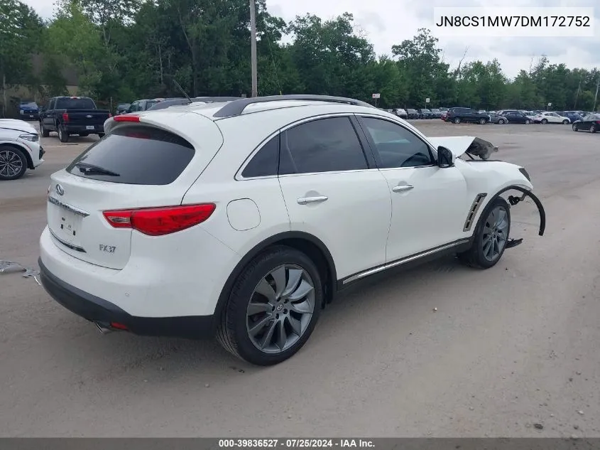 2013 Infiniti Fx37 Limited Edition VIN: JN8CS1MW7DM172752 Lot: 39836527